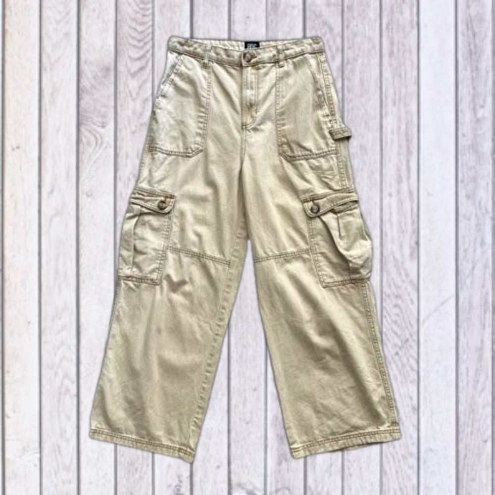 BDG Urban Outfitters Y2K Cargo Pants-Khaki Beige-Women W28 x L27